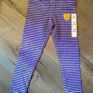 Purple Stripped Leggings